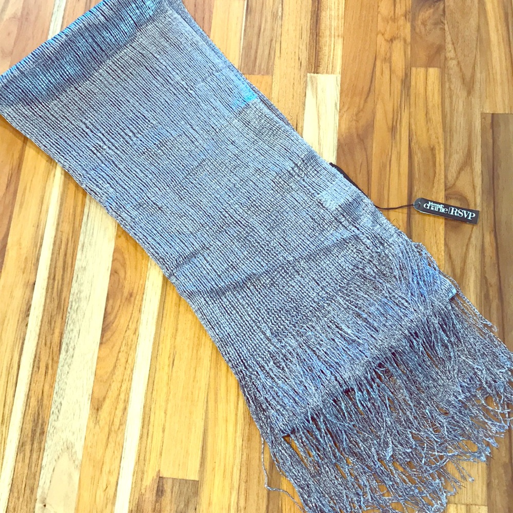 🛍3/$13🛍 Metallic Grey scarf